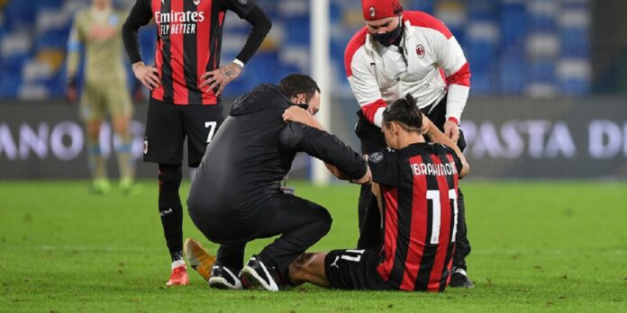 Ibra, dopo la doppietta di ieri si tempo uno stop di circa un mese