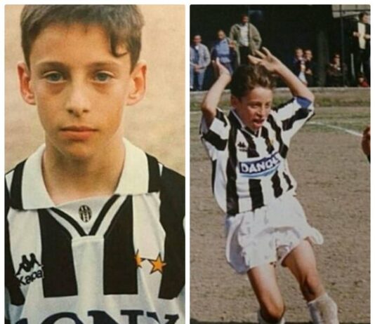 Il principino Marchisio e la sua rosa bianconera Marchisio con la maglia bianconera ©Pinterest
