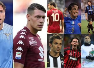 Vialli, Signori, Mancini, Baggio, Totti, Del Piero, Vieri, Inzaghi, Toni, Zola, Montella, Chiesa, Del Vecchio e poi Di Vaio, Miccoli, Di Natale, Di Michele, Iaquinta, Lucarelli