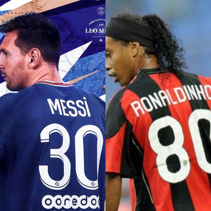 Messi e Ronaldinho senza la 10